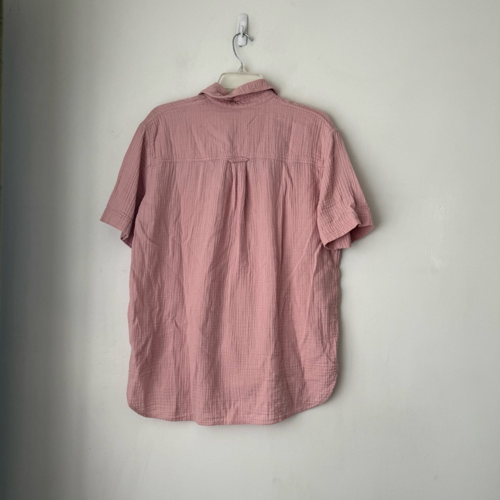 Madewell Lightspun Short-Sleeve Flap-Pocket Shirt in Wisteria Dove S - Picture 8 of 8